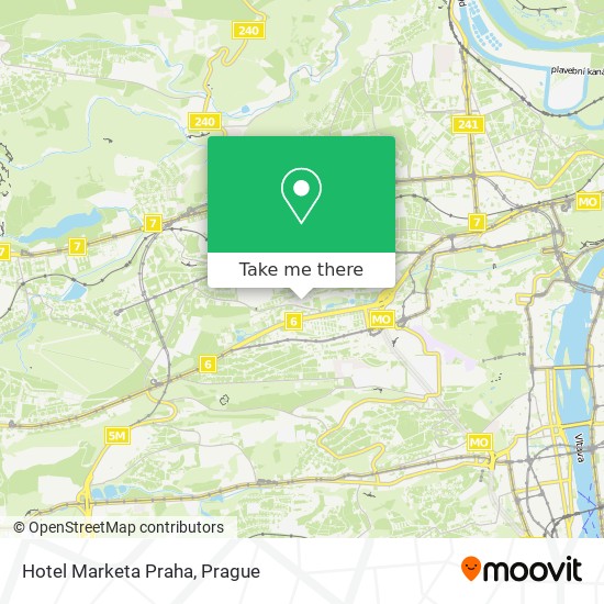 Hotel Marketa Praha map