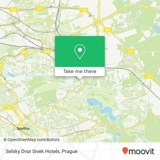 Selsky Dvur Sivek Hotels map