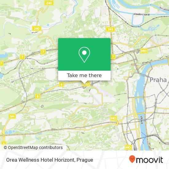Orea Wellness Hotel Horizont map