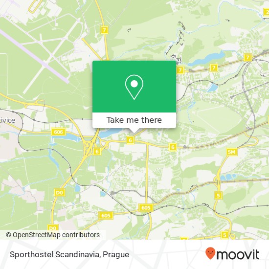 Sporthostel Scandinavia map