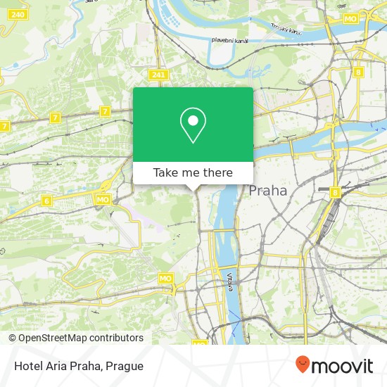 Hotel Aria Praha map