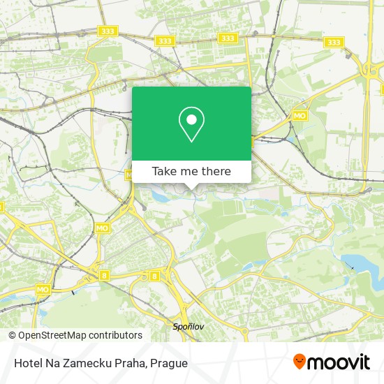 Карта Hotel Na Zamecku Praha