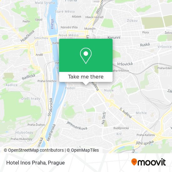 Карта Hotel Inos Praha
