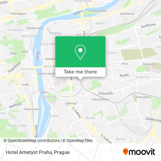 Hotel Ametyst Praha map