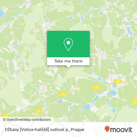 Džbány [Votice-Kaliště] outlook p. map