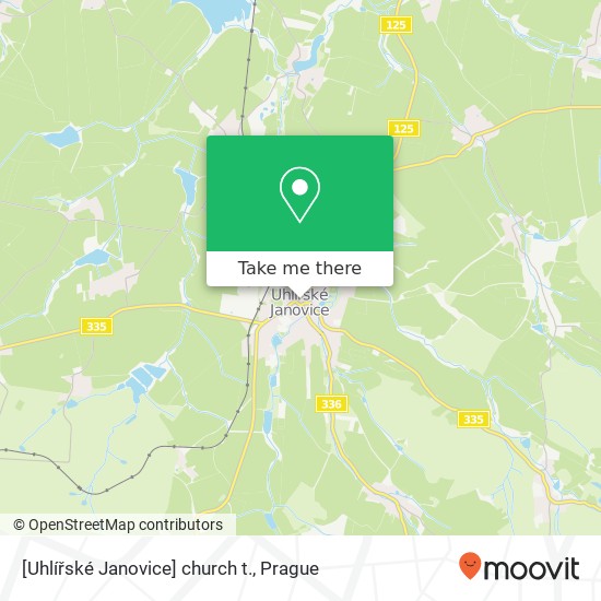 [Uhlířské Janovice] church t. map