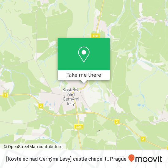 [Kostelec nad Černými Lesy] castle chapel t. map