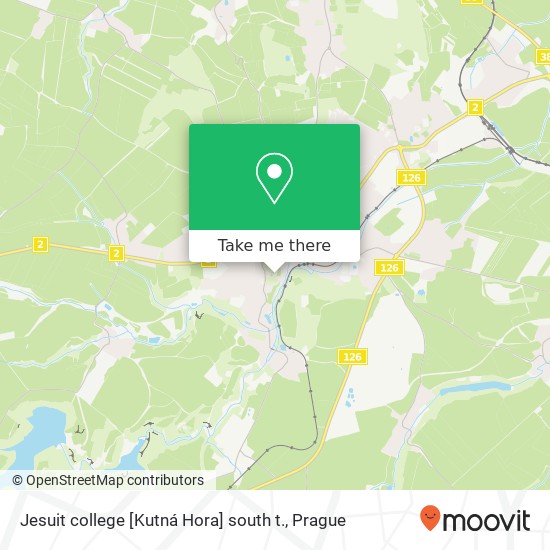Jesuit college [Kutná Hora] south t. map