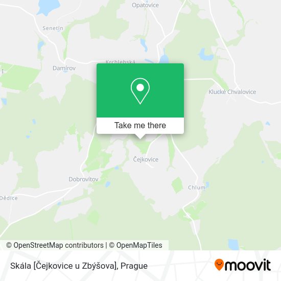 Карта Skála [Čejkovice u Zbýšova]