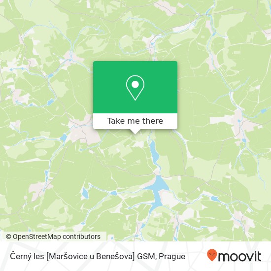 Černý les [Maršovice u Benešova] GSM map