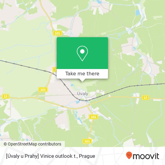 [Úvaly u Prahy] Vinice outlook t. map
