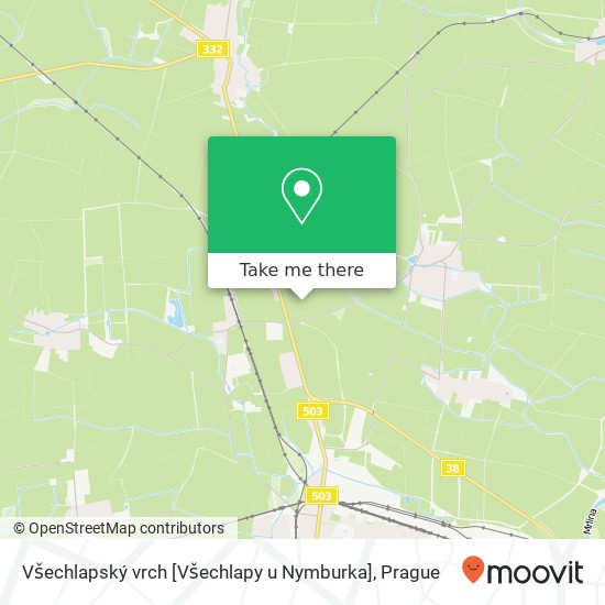 Všechlapský vrch [Všechlapy u Nymburka] map