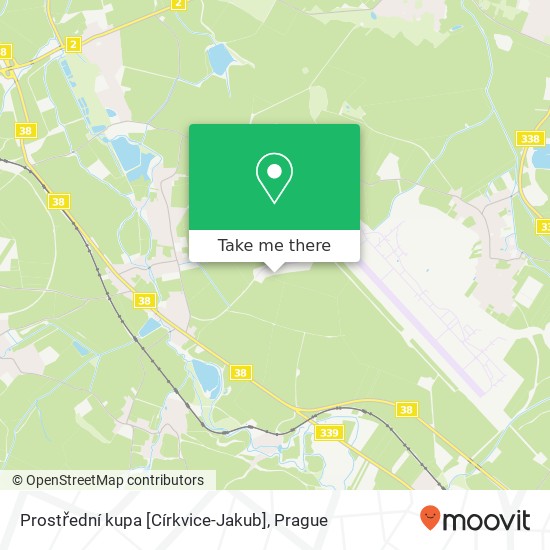 Prostřední kupa [Církvice-Jakub] map