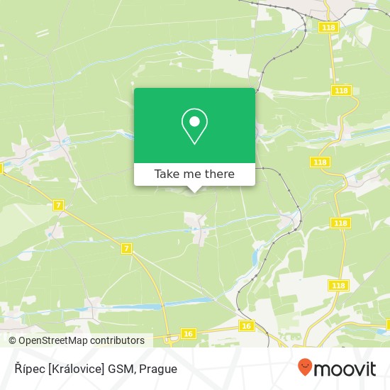 Řípec [Královice] GSM map