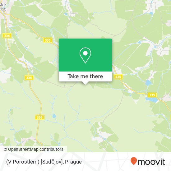 (V Porostlém) [Sudějov] map