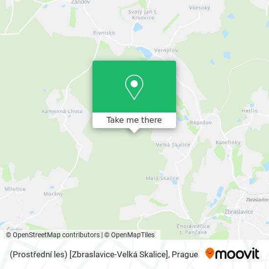 (Prostřední les) [Zbraslavice-Velká Skalice] map