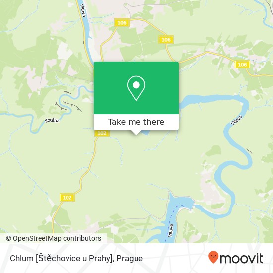 Карта Chlum [Štěchovice u Prahy]