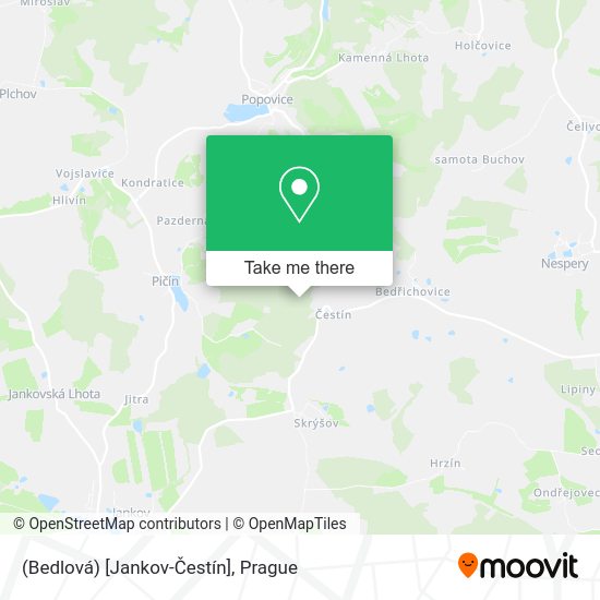 (Bedlová) [Jankov-Čestín] map