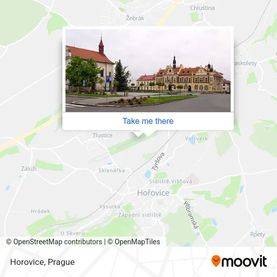 Карта Horovice