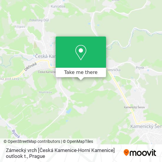 Карта Zámecký vrch [Česká Kamenice-Horní Kamenice] outlook t.