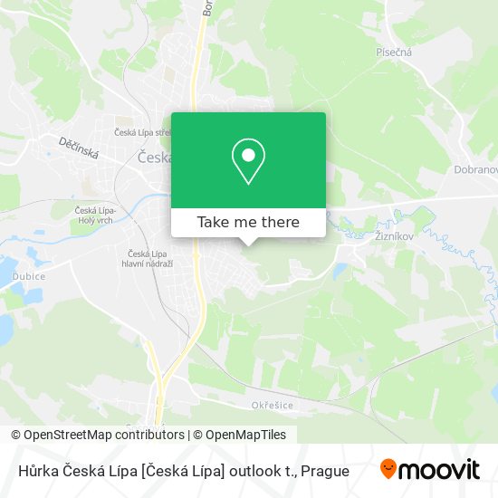 Hůrka Česká Lípa [Česká Lípa] outlook t. map