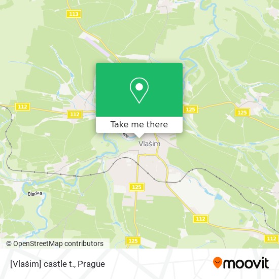 [Vlašim] castle t. map