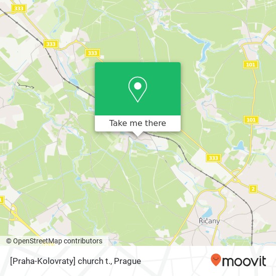 [Praha-Kolovraty] church t. map