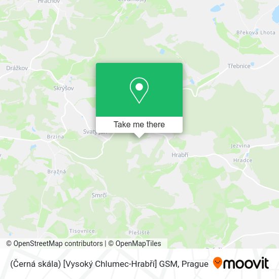 (Černá skála) [Vysoký Chlumec-Hrabří] GSM map