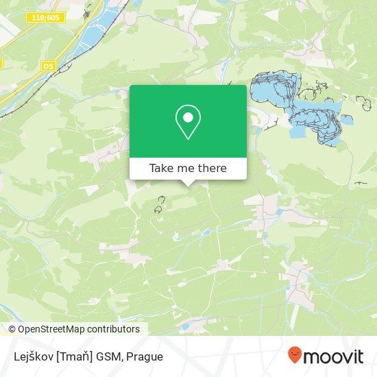 Lejškov [Tmaň] GSM map