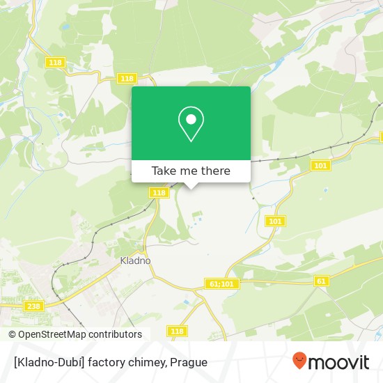 [Kladno-Dubí] factory chimey map