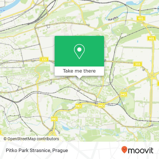 Карта Pitko Park Strasnice