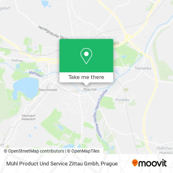 Карта Mühl Product Und Service Zittau Gmbh