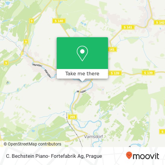 C. Bechstein Piano- Fortefabrik Ag map