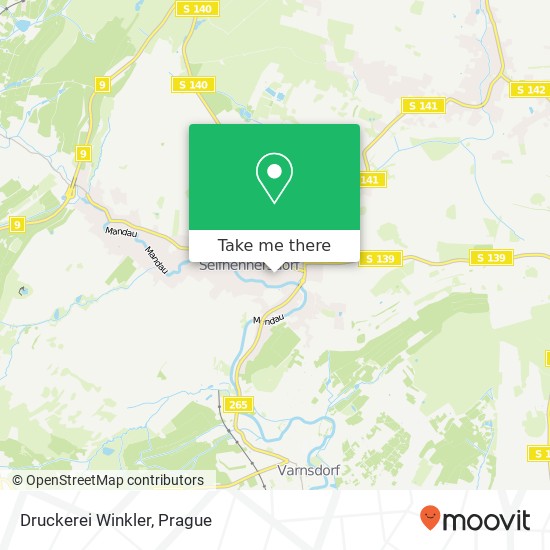 Druckerei Winkler map