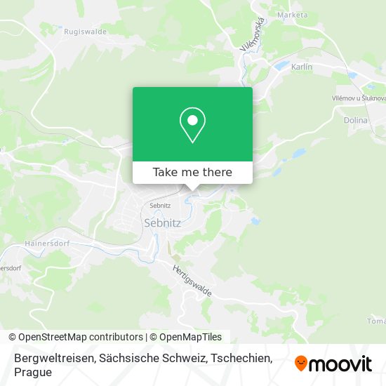 Bergweltreisen, Sächsische Schweiz, Tschechien map