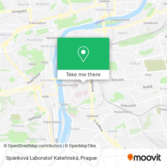 Spánková Laboratoř Kateřinská map