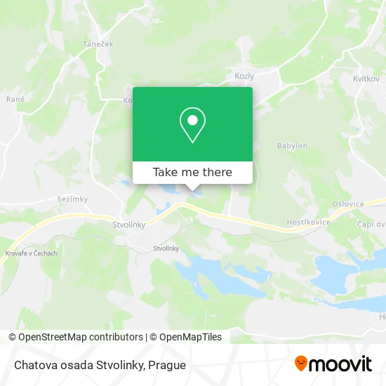 Карта Chatova osada Stvolinky