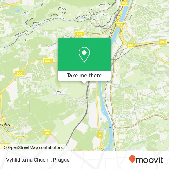 Vyhlídka na Chuchli map