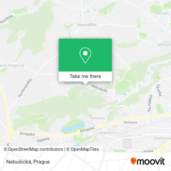 Карта Nebušická