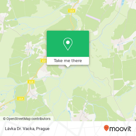 Lávka Dr. Vacka map