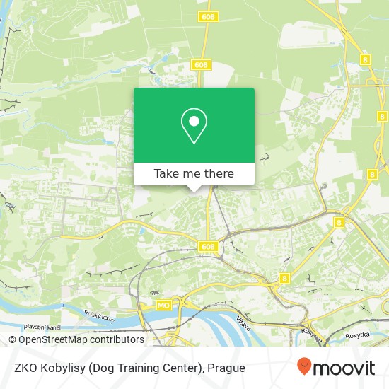 ZKO Kobylisy (Dog Training Center) map