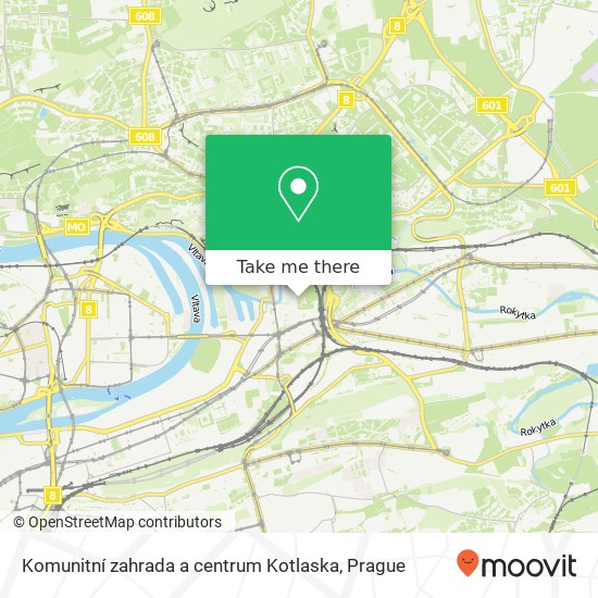 Komunitní zahrada a centrum Kotlaska map