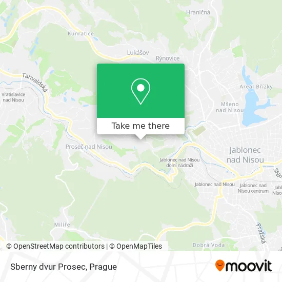 Карта Sberny dvur Prosec