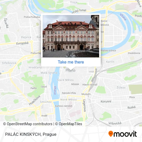 Карта PALÁC KINSKÝCH