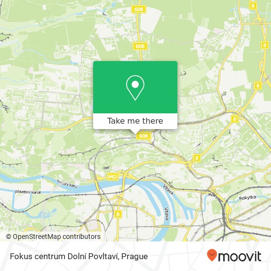 Fokus centrum Dolní Povltaví map