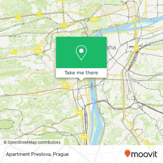 Apartment Preslova map