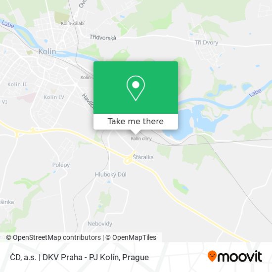 ČD, a.s. | DKV Praha - PJ Kolín map