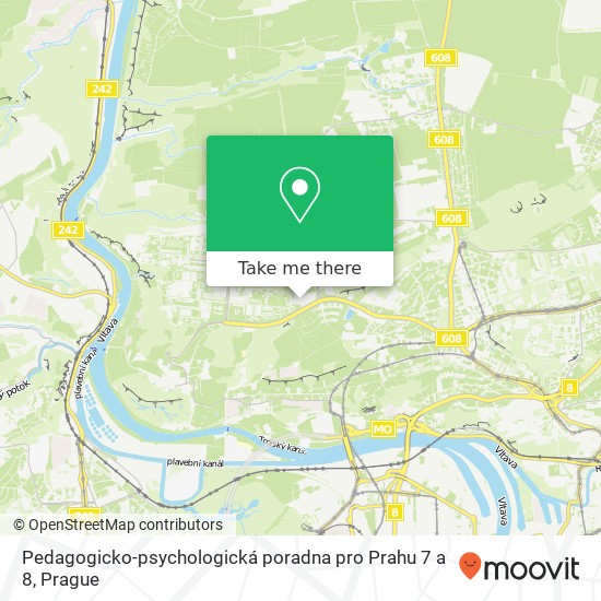 Pedagogicko-psychologická poradna pro Prahu 7 a 8 map