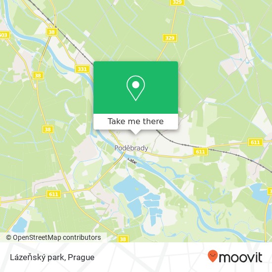 Lázeňský park map