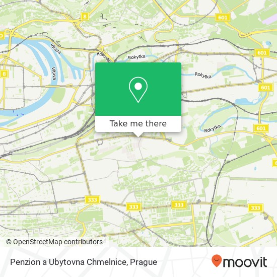 Penzion a Ubytovna Chmelnice map